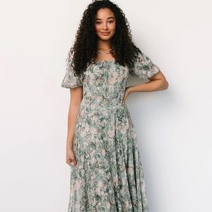 Raelynn Maxi Dress | Sage Green Floral Dress | Baltic Born